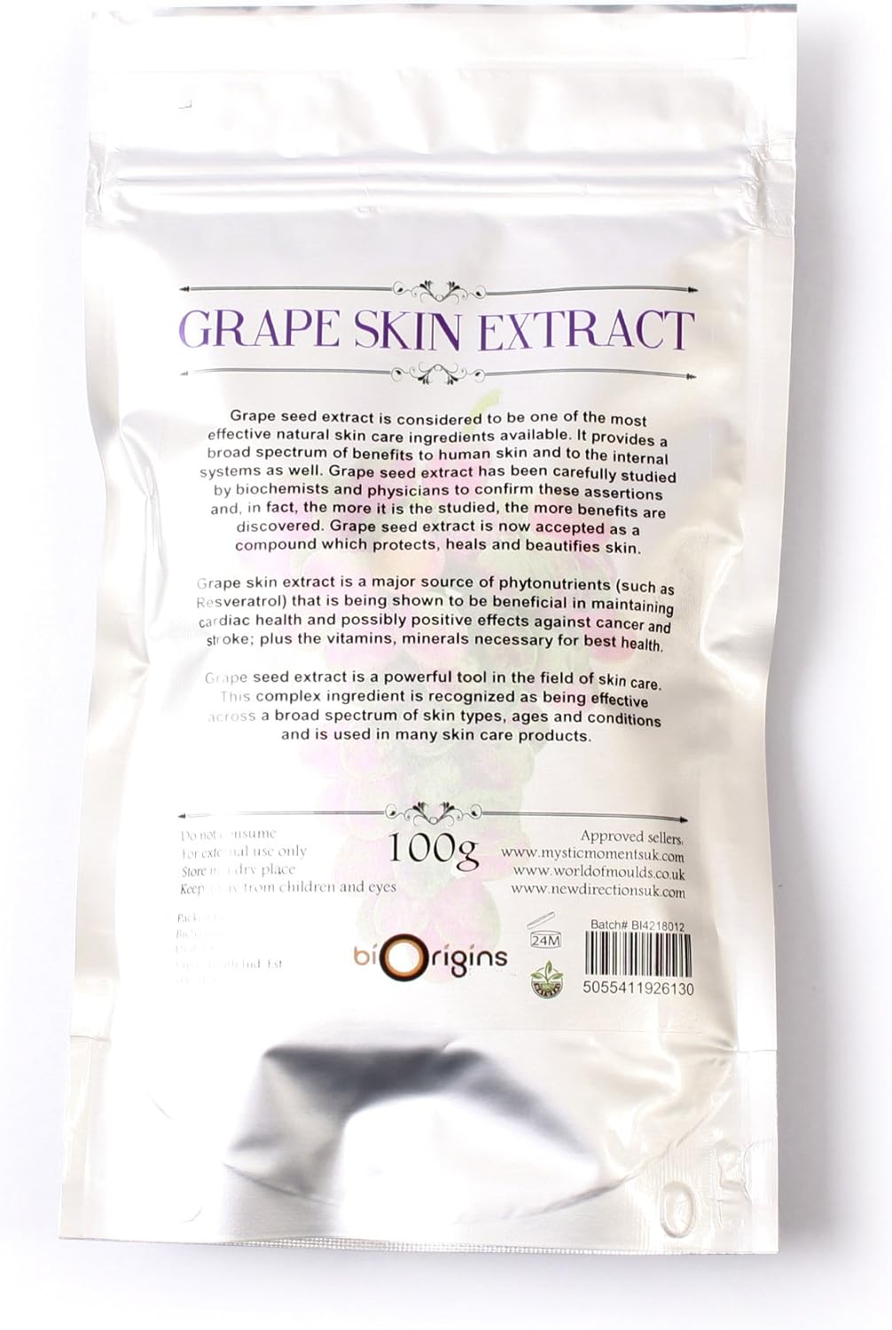 Grape Skin 30% Polyphenol Extract Powder 1Kg : Amazon.co.uk: Health & Personal Care