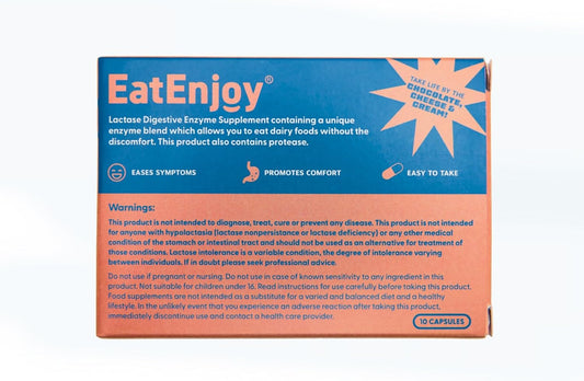 Eatenjoy Dairy Digestive Enzyme Supplement | 10 Capsules