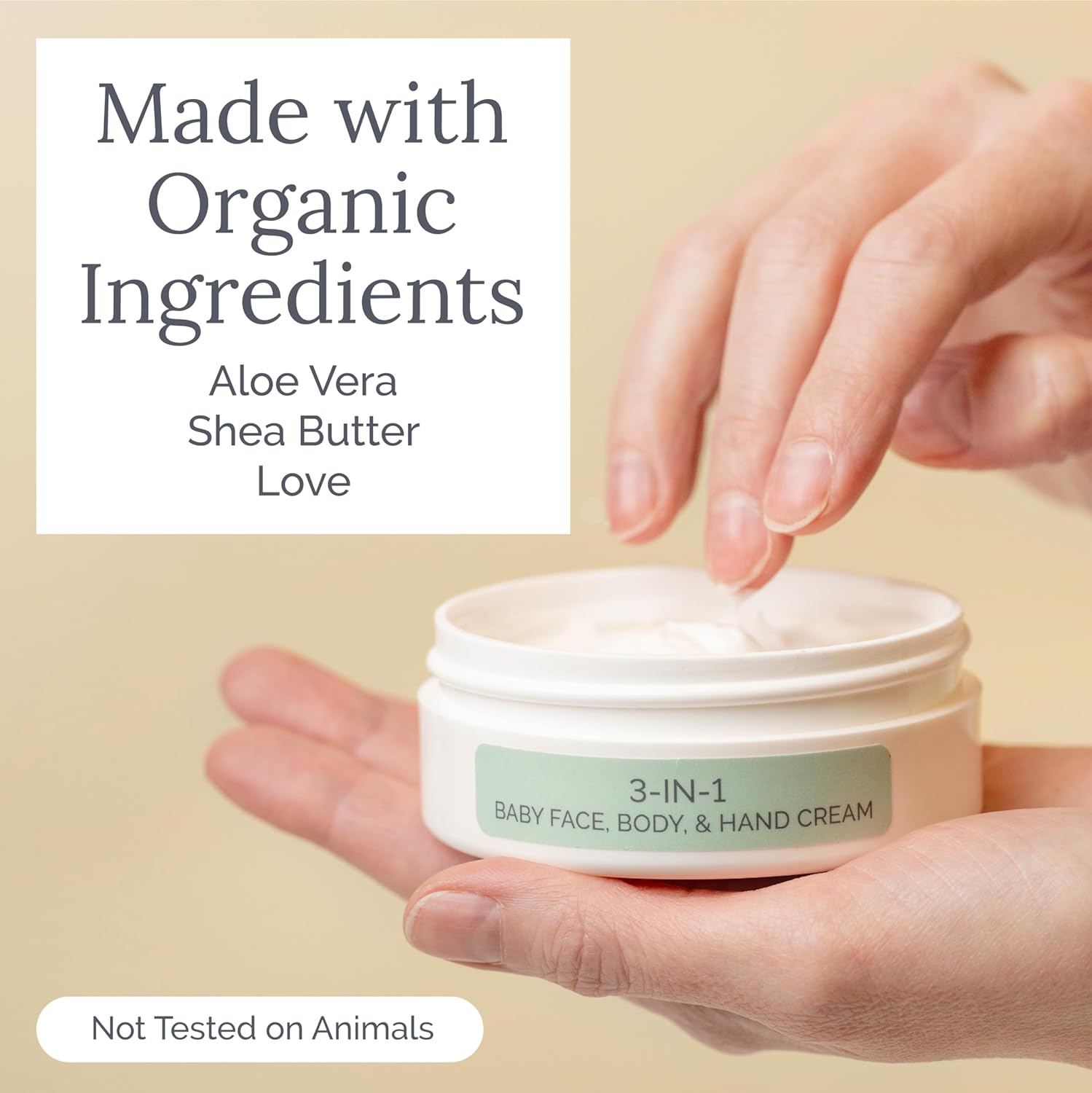 Natemia Baby Moisturizing Cream For Face, Body, & Hands - Baby Lotion For Newborn, Baby Cream For Dry Skin, Formulated With Natural Shea Butter And Aloe Vera To Hydrate Skin, Baby Body Lotion, 3 Oz