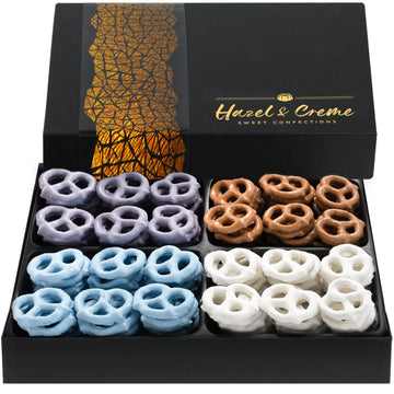 Yogurt Pretzels - Gourmet Pretzels Gift Box - Assorted Flavor Chocolate Pretzels - Thank You, Birthday, Sympathy Gift, Kosher