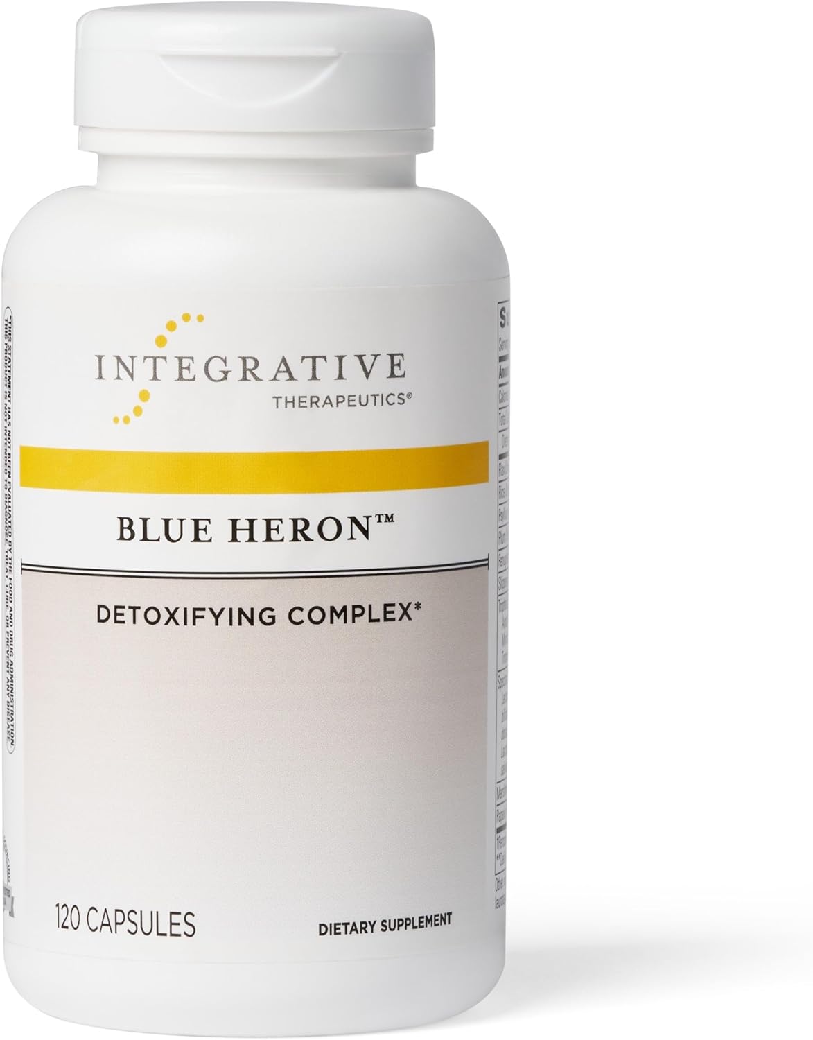 Integrative Therapeutics Blue Heron - Detox Complex With Dietary Fiber, Herbs And Probiotics - Supports Colon Function - Includes Fenugreek - Dairy Free - 120 Capsules