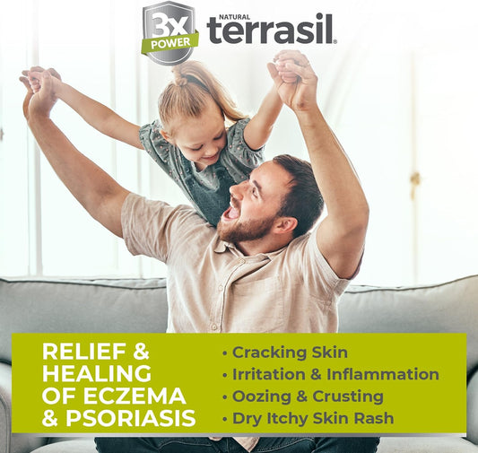 Terrasil Eczema & Psoriasis Ointment- Eczema Relief for Severe Eczema. Soothing Eczema Treatment for Itchy Skin. All-Natural Cream for Adults & Kids & Formulated for Sensitive Skin (28g)