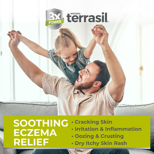 terrasil Eczema Soap Bar for Eczema Relief - Soothing Care & Treatment of Dry Itchy Skin. All Natural, Dermatologist Tested & Hypoallergenic Approved. Gentle Cleansing Eczema Soap Bar (75g)