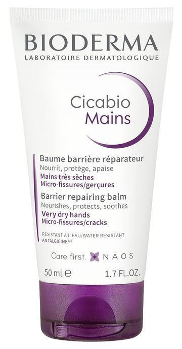 Bioderma Cicabio Mains- Repairing Barrier Balm- Nourishes, Protects, Soothes very Dry Hands