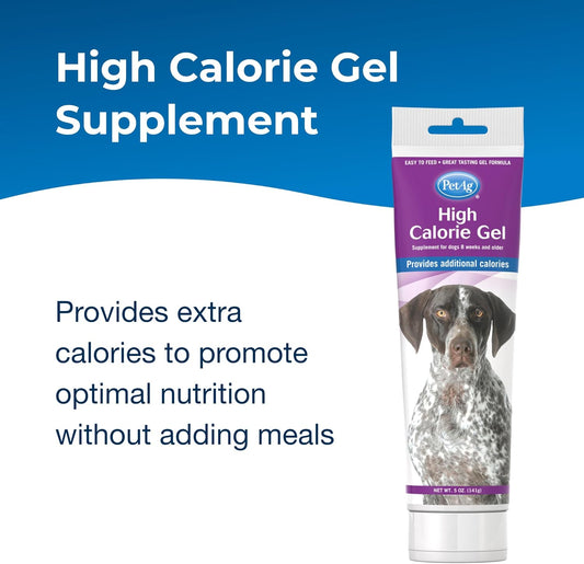 Pet-Ag High Calorie Gel Supplement For Dogs - 5 Oz, Pack Of 2 - Chicken Flavor - Provides Extra Calories For Dogs 8 Weeks And Older - Easy To Digest