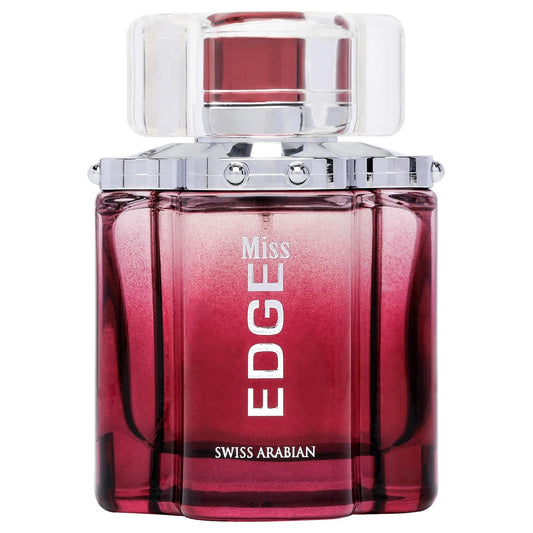 Swiss Arabian Miss Edge - Luxury Products From Dubai - Long Lasting, Addictive Personal Edp Spray Fragrance - Seductive Signature Aroma - 3.4 Oz