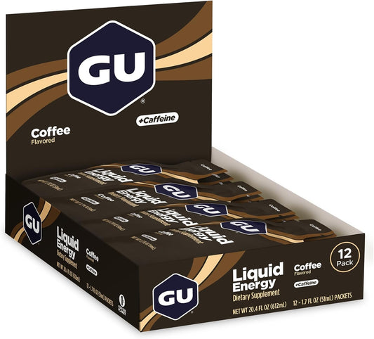 Gu Energy Liquid Energy Gel With Complex Carbohydrates, Vegan, Gluten-Free, And Dairy-Free On-The-Go Energy For Any Workout, 12-Count, Lemonade
