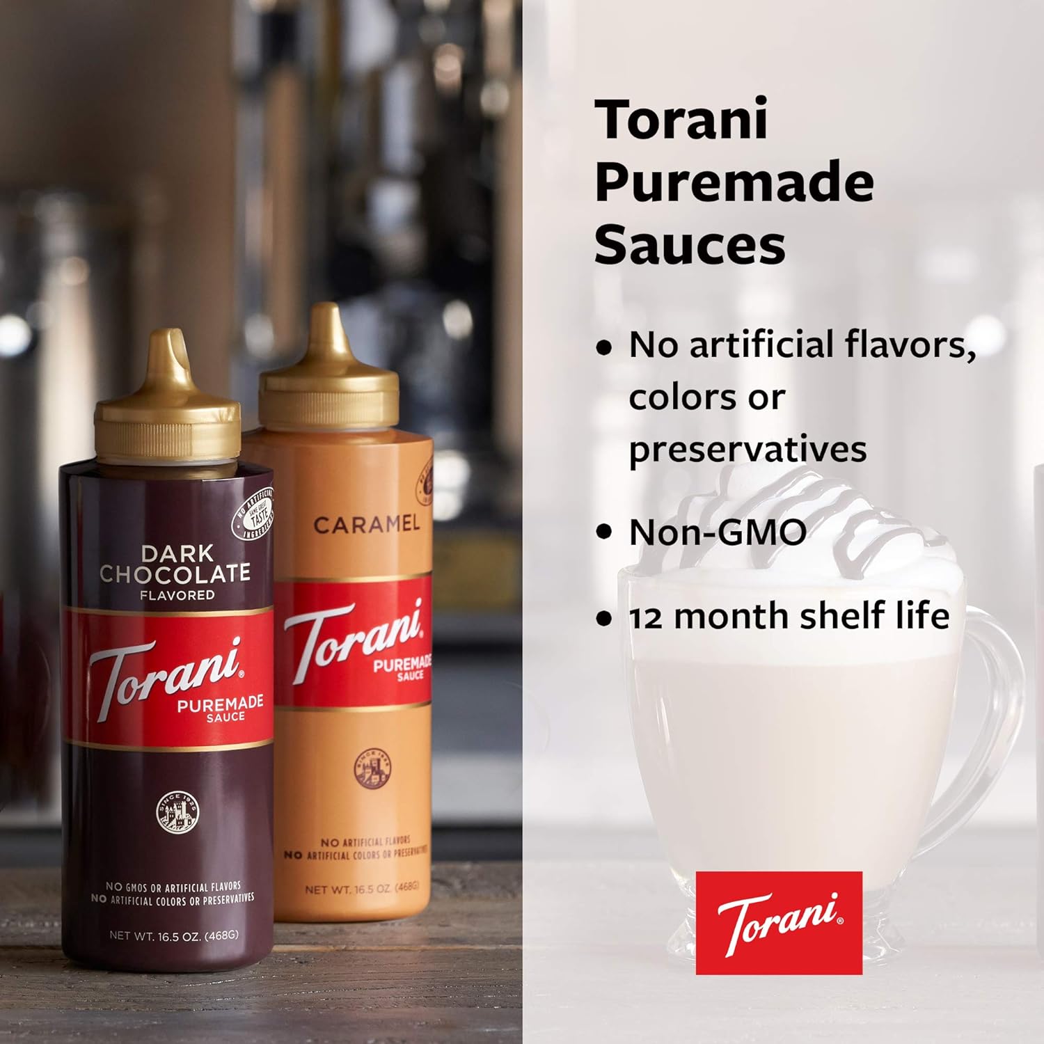 Torani Sugar Free Sauce, Caramel, 64 Ounces : Grocery & Gourmet Food