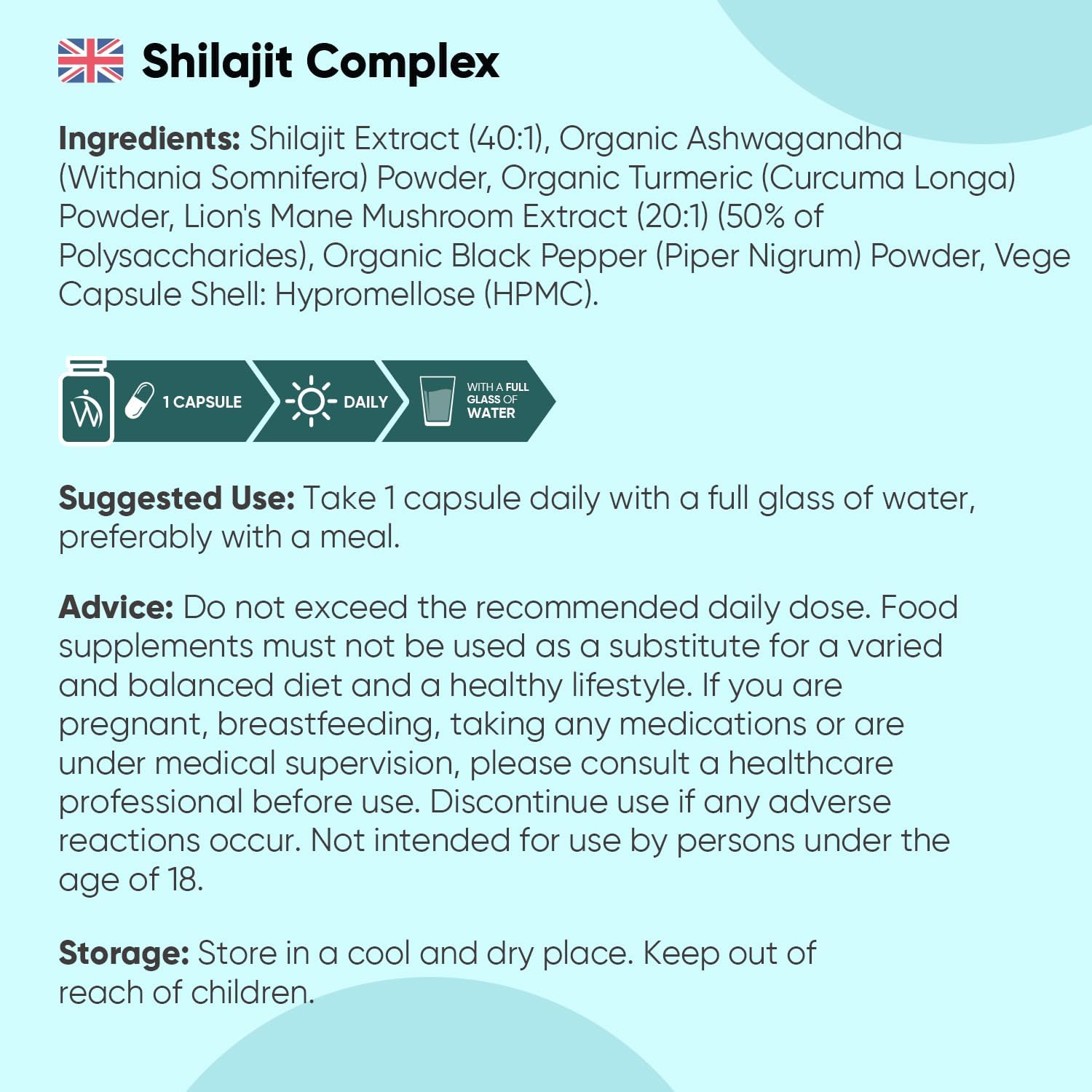 Shilajit Capsules 16000mg (40:1 Extract) - 120 Capsules - 4 Months Supply - Pure Shilajit with Added Organic Ashwagandha, Turmeric Powder, Lion's Mane Mushroom, & Black Pepper : Amazon.co.uk: Health & Personal Care