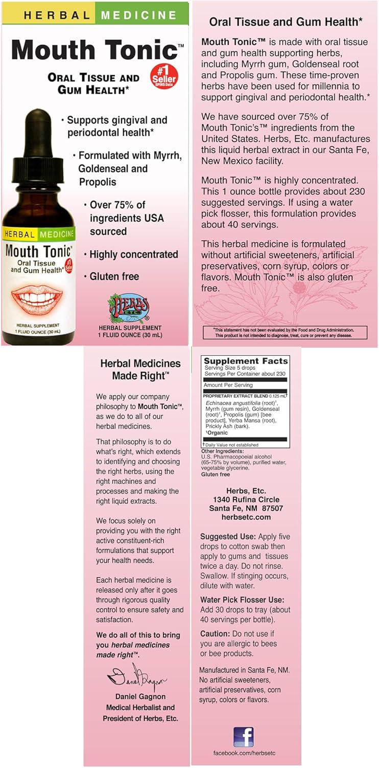 Mouth Tonic™ 1 Oz : Health & Household