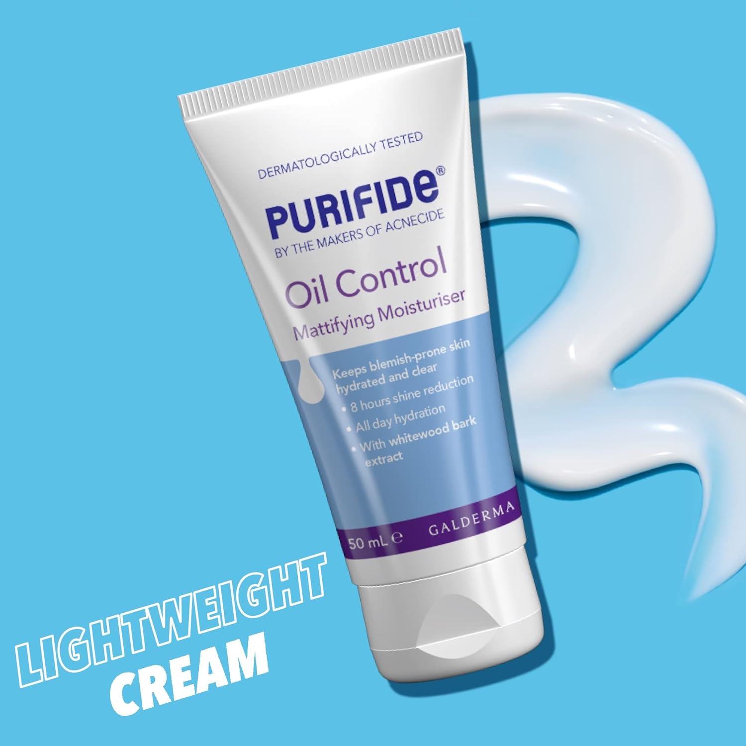 Purifide by Acnecide Oil Control Mattifying Face Moisturiser for Acne Prone Skin, Face Cream for Oily Skin 50ml : Amazon.co.uk: Beauty