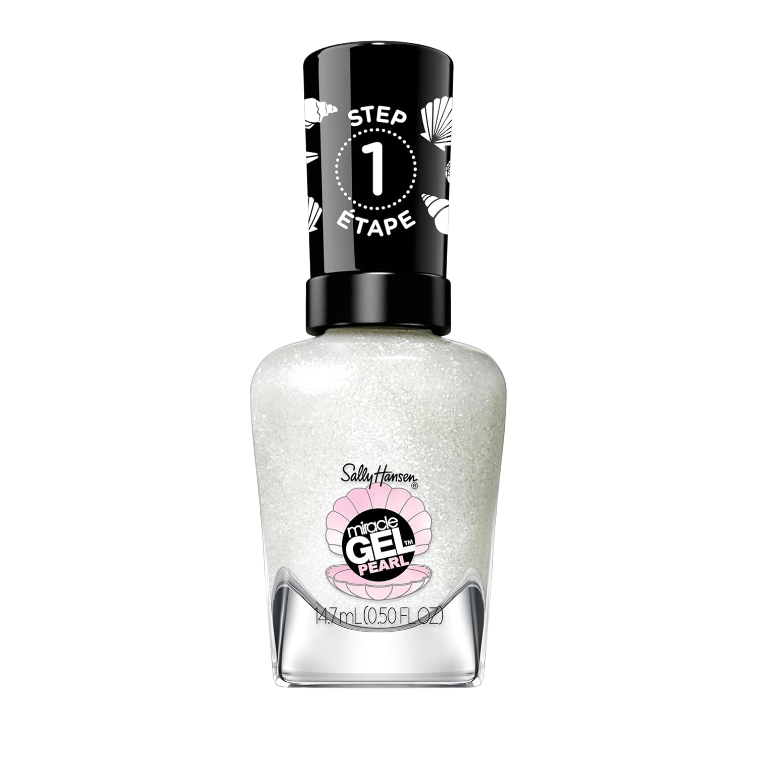 Sally Hansen Miracle Gel™, Pearls One Of A Kind, Long Lasting, Gel-Like Formula, No Uv Lamp Needed, White Nail Polish