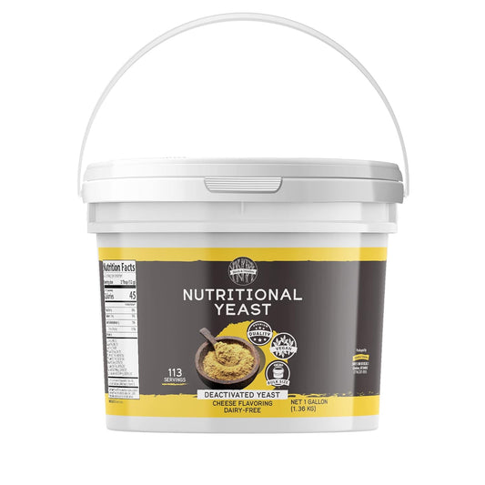 Birch & Meadow Nutritional Yeast Flakes And Barley Flakes Bundle, 1 Gallon Bucket Each, Non-Gmo, Add-Ins