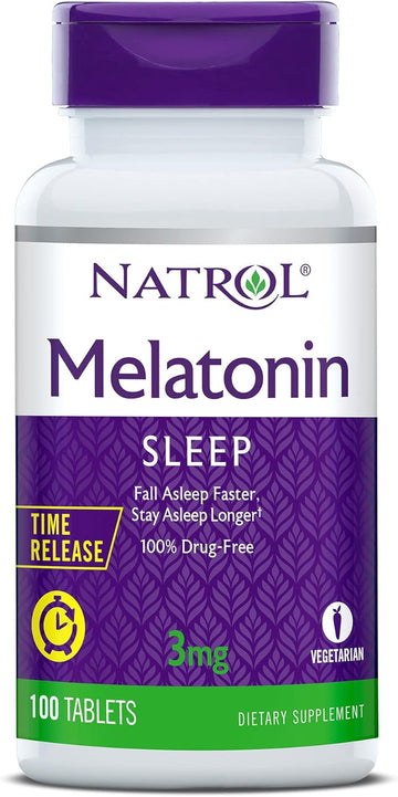 Natrol Melatonin Time Release Tablets, 3mg, 100 Count