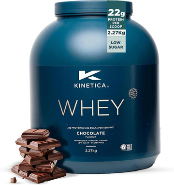 Kinetica Sports Whey Protein Powder -Chocolate Mint Flavour |22G Protein/Serve, 76 Servings/2.27Kg Pack|Gluten Free Supplement|Optimum For Muscle Growth & Recovery|Mixes Well With Water, Milk & Shakes