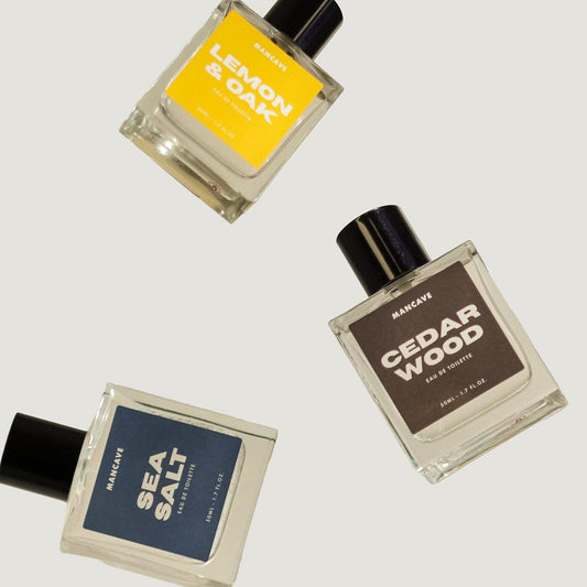 Mancave Exploration Edt Gift Set For Men - 3 X 50Ml Eau De Toilette Fragrance Sprays - Lemon & Oak, Cedarwood, Sea Salt Fragrances - Mens Aftershave Collection