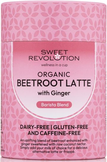 Sweet Revolution Organic Cacao Latte With Chaga Barista Blend (1 X 100G) Tub. Gluten Free, Dairy Free, Refined Sugar-Free