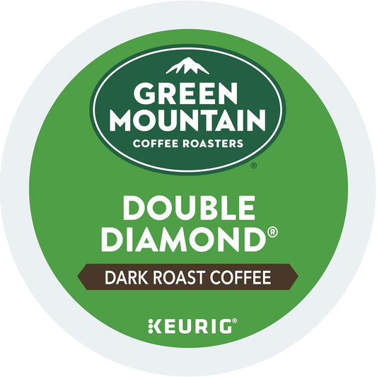 Green Mountain Coffee Roasters Double Diamond Keurig Single-Serve K-Cup pods, Dark Roast Coffee, 72 Count (6 Packs of 12)