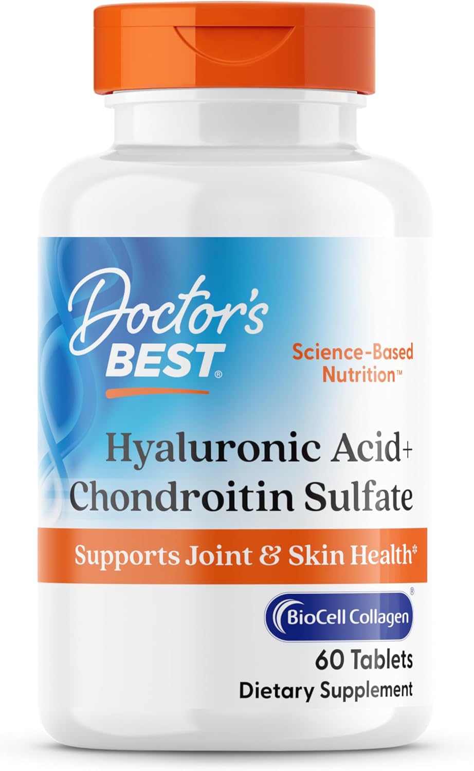 Doctor'S Best Hyaluronic Acid With Chondroitin Sulfate, Featuring Biocell Collagen, Non-Gmo, Gluten Free, Soy Free, Joint Support