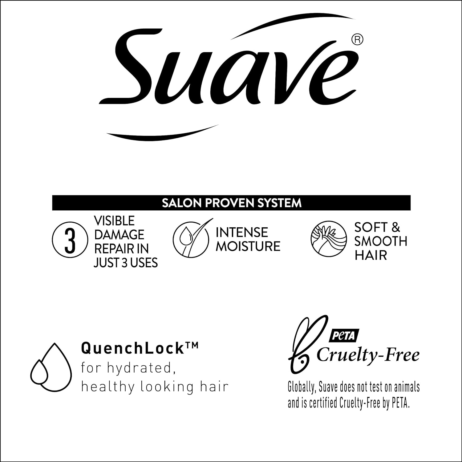 Suave Shampoo and Conditioner Set, Coconut Oil Infusion, Damage Control – Hydrating Shampoo & Conditioner for Damaged Dry Hair, Coconut Oil for Hair Repair, 12.6 Oz Ea (2 Piece Set) : Beauty & Personal Care