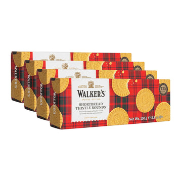 Walker'S Shortbread Rounds, All-Butter Shortbread Cookies, 5.3 Oz Box (Pack Of 4) (Packaging May Vary)