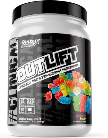 Nutrex Research Outlift Clinically Dosed Pre Workout Powder with Creat