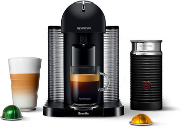 Nespresso Vertuo Coffee And Espresso Machine By Breville, 5 Cups, Matte Black, 19.25 X 11 X 15.25 In