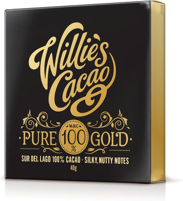 Willie'S Cacao - No Added Sugar Chocolate Bar -100% Cacao With Orange & Almond - 50G X 12-100% Cacao Naturally Sweetened With Fruit And Nuts - Vegan Chocolate - Bean To Bar