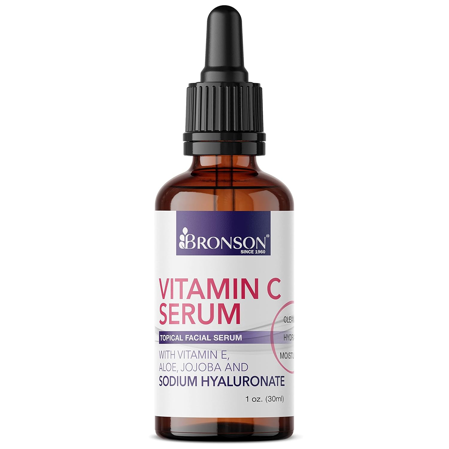 Bronson Vitamin C Serum for Face, Anti Aging Facial Serum with Premium Hyaluronic Acid, Vitamin E, Aloe & Jojoba, Hydrating & Brightening Serum for Dark Spots, Fine Lines and Wrinkles 1 oz. : Beauty & Personal Care