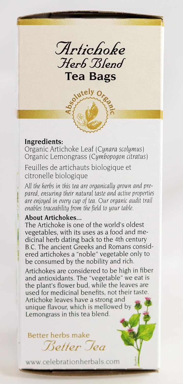 Celebration Herbals Artichoke Blend Organic 24 Bag, 0.02 Pound : Grocery & Gourmet Food