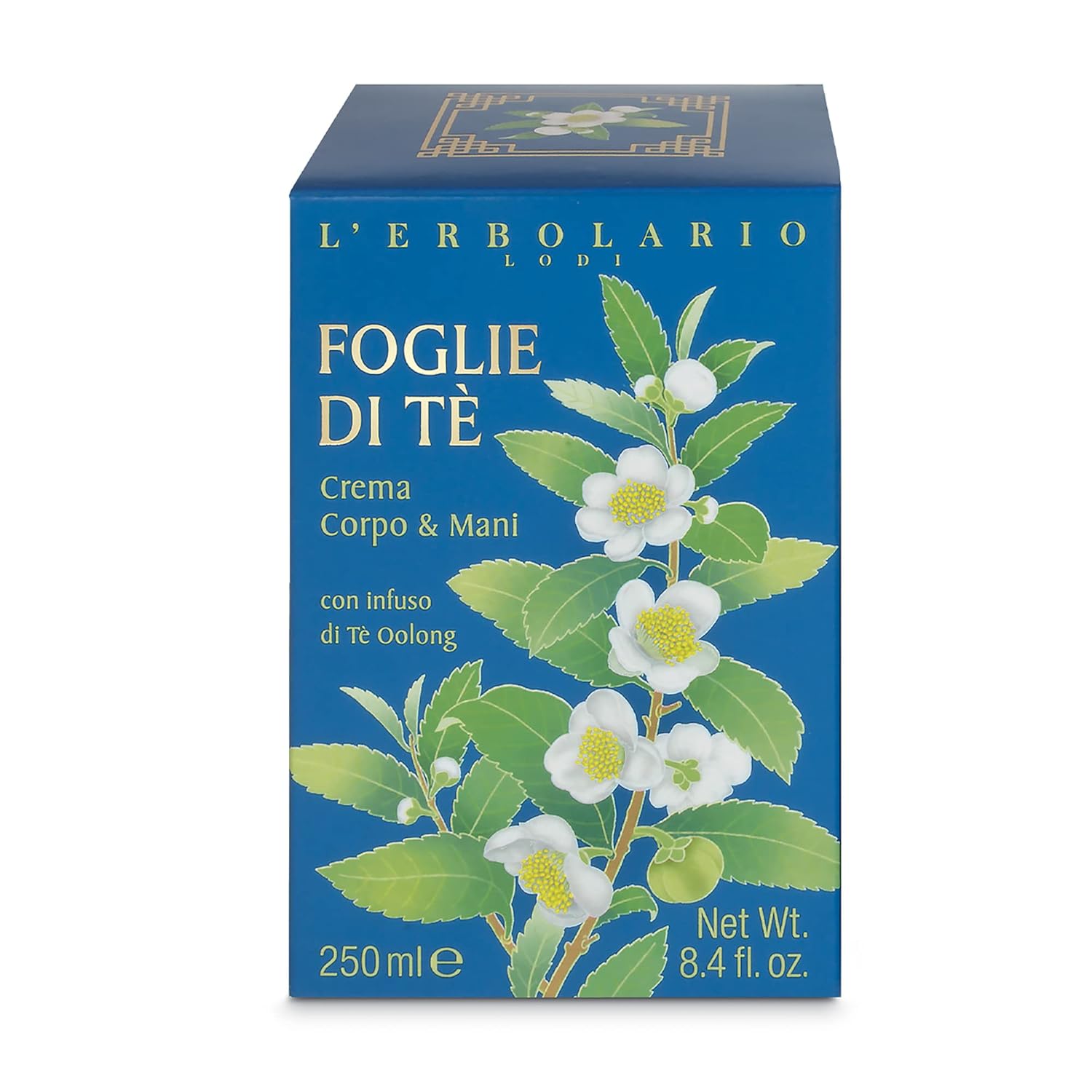 L'Erbolario Body And Hand Cream - Toning And Moisturizing Hand Lotion For Women And Men With Cocoa Butter - Citrus Floral Scent - Tea Leaves - 8.4 Oz : Beauty & Personal Care