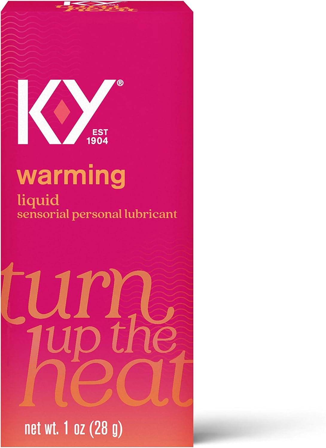 K-Y Warming Liquid Lube, Sensorial Personal Lubricant, Glycerin Based Formula, Safe To Use With Latex Condoms, For Men, Women And Couples, 1 Oz (Pack Of 4)