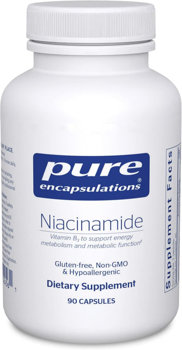Pure Encapsulations Niacinamide | Vitamin B3 Supplement To Support Energy Metabolism, Joint Mobility, And Metabolic Function* | 90 Capsules