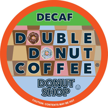 Double Donut Decaf Coffee, Decaf Donut Shop Coffee, Decaf Coffee Pods For Keurig K Cups Machines, Hot Or Iced Coffee, Single Serve Decaffeinated Coffee In Recyclable Pods, 80 Count Value Pack