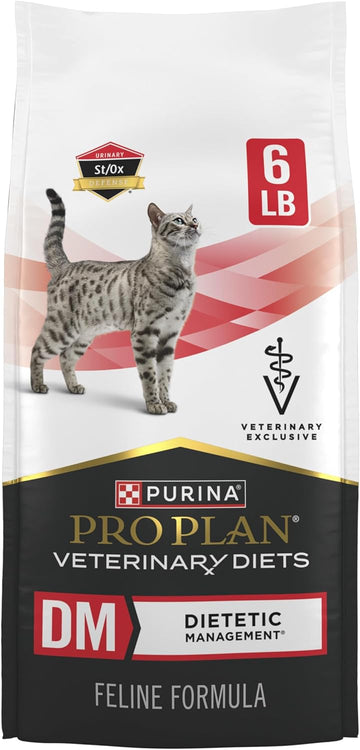 Purina Pro Plan Veterinary Diets Dm Dietetic Management Feline Formula Dry Cat Food - 6 Lb. Bag