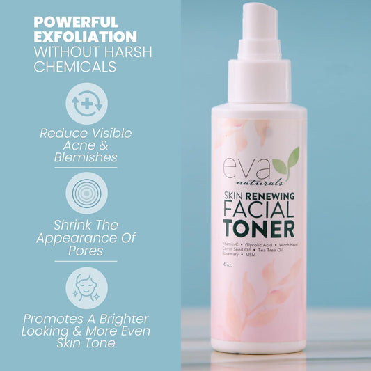 Witch Hazel Toner For Face - Facial Toner For Dry Skin - Skin Toner For Women - Toner For Acne Prone Skin - Face Toner For Oily Skin - All Skin Types Hydrating Toner For Face And Sensitive Skin (4Oz)