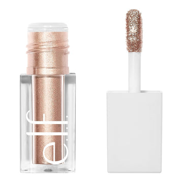 E.L.F. Liquid Metallic Eyeshadow, Gel Formula, High-Impact Multi-Dimensional Finish, One-Swipe Coverage, Supernova, 0.1 Fl Oz (3Ml)