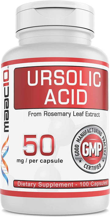 Maac10 Ursolic Acid 300Mg - Sourced From Rosemary Extract, Ampk & Sirtuin Activator - Third-Party Lab Tested