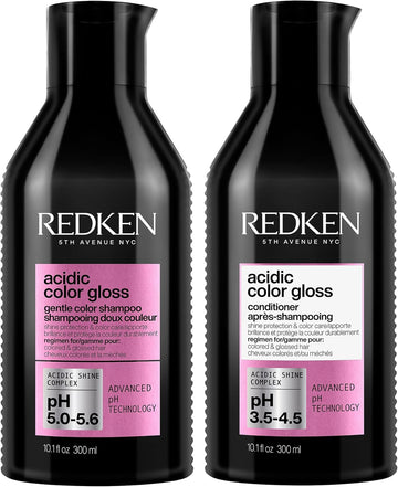 Redken Duo Acidic Color Gloss Sulphate-Free Shampoo 300Ml And Acidic Color Gloss Conditioner 300Ml