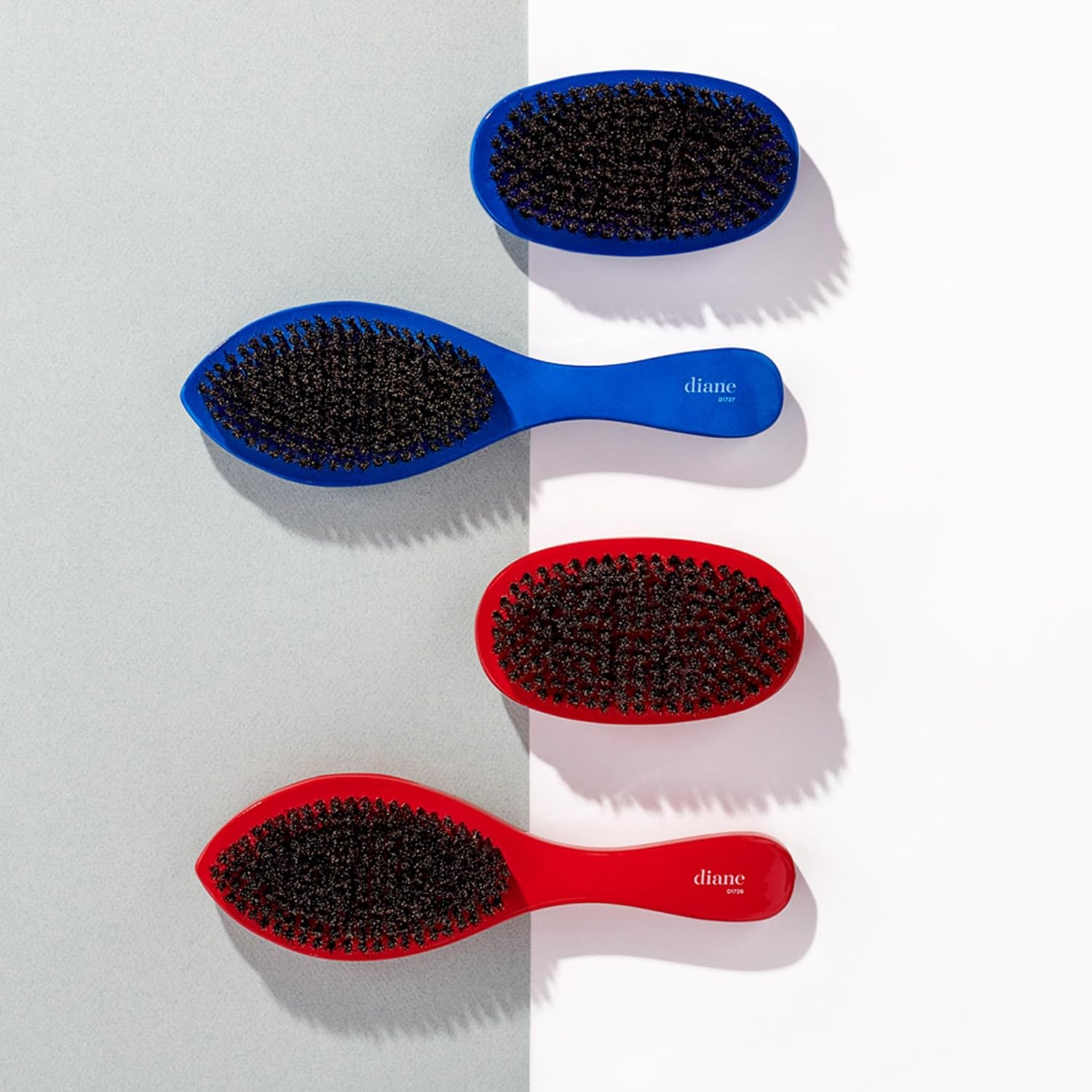 Diane Prestige 100% Soft Boar Bristle Curved Military Wave Brush, D1702 : Beauty & Personal Care