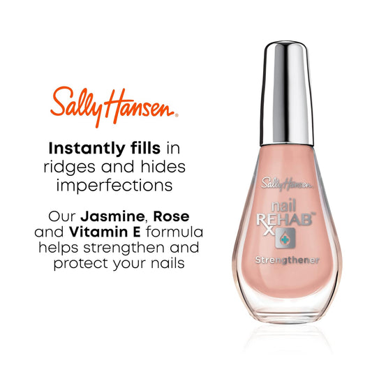 Sally Hansen Nail Rehab™, Nail Strengthener, Nail Protectant, Nail Serum, Includes Jasmin, Rose And Vitamin E