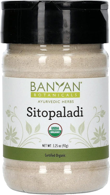 Banyan Botanicals Sitopaladi Churna Powder â€“ Traditional Ayurvedic Respiratory Support Formula for Immune Support & Lung Health* â€“ Spice Jar â€“ Non-GMO Sustainably Sourced Vegan