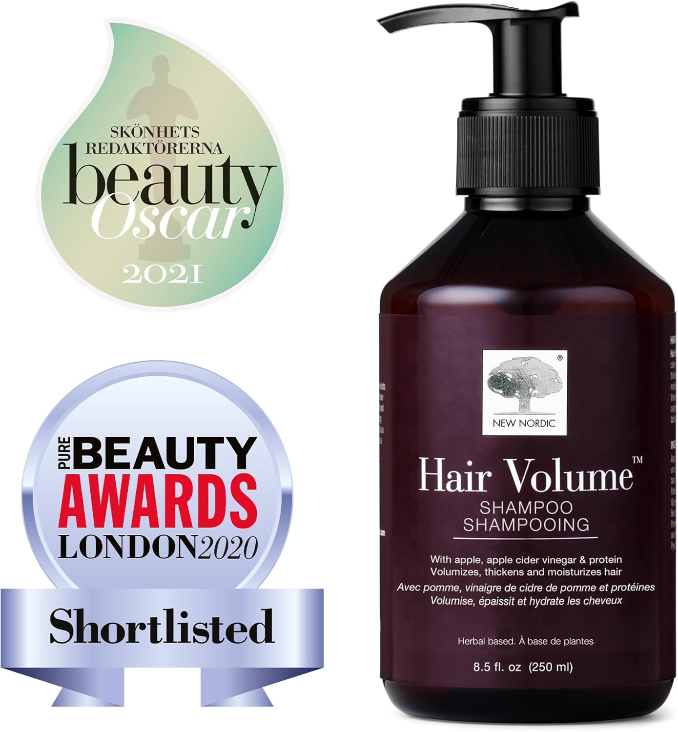 New Nordic Hair Volume Shampoo 250ml - Herbal Volumising Shampoo For Dry Damaged Hair - Suitable for Men and Women : Amazon.co.uk: Beauty