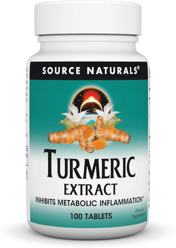 Source Naturals Turmeric Extract - Supports Healthy Inflammatory Response* - 100 Tablets