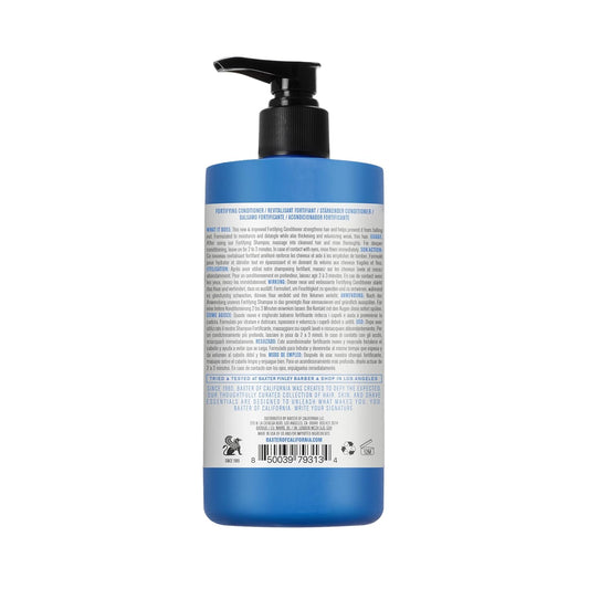 Baxter of California Daily Fortifying Conditioner for Men | All Hair Types | Moisturizes and Detangles | Fresh Mint Scent | Father's Day Gift Guide