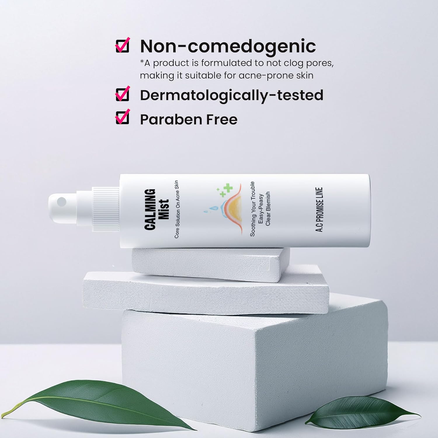 Calming Mist By A.C. Promise X Avarelle | Back & Body Acne Balancing Spray | M-1 Bacne Treatment | Blackheads & Blemishes : Beauty & Personal Care