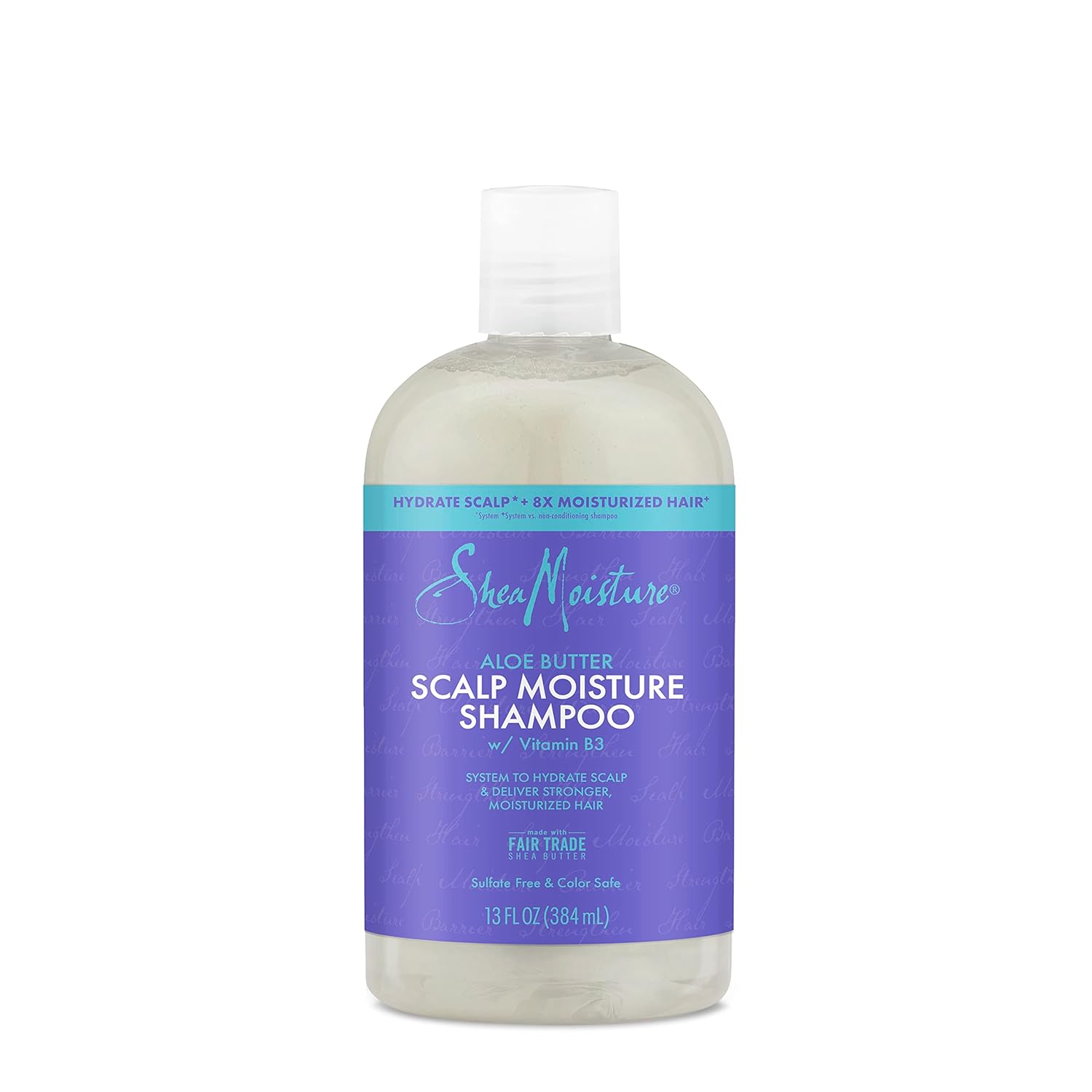 Sheamoisture Scalp Moisture Shampoo Aloe Butter & Vitamin B3 Hair Care With A Boost Of Hydration To Hydrate Scalp + Moisturized Hair 13 Oz