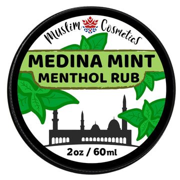 Medina Mint Menthol Rub Cream | 100% Natural Chest Rub | No Petroleum | Organic Arnica || Made In Canada - Muslim Cosmetics - Medina Mint Balm 2Oz