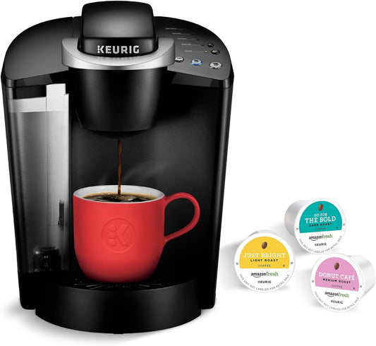 Keurig K-Classic Coffee Maker With Amazonfresh 60 Ct. Coffee Variety Pack, 3 Flavors