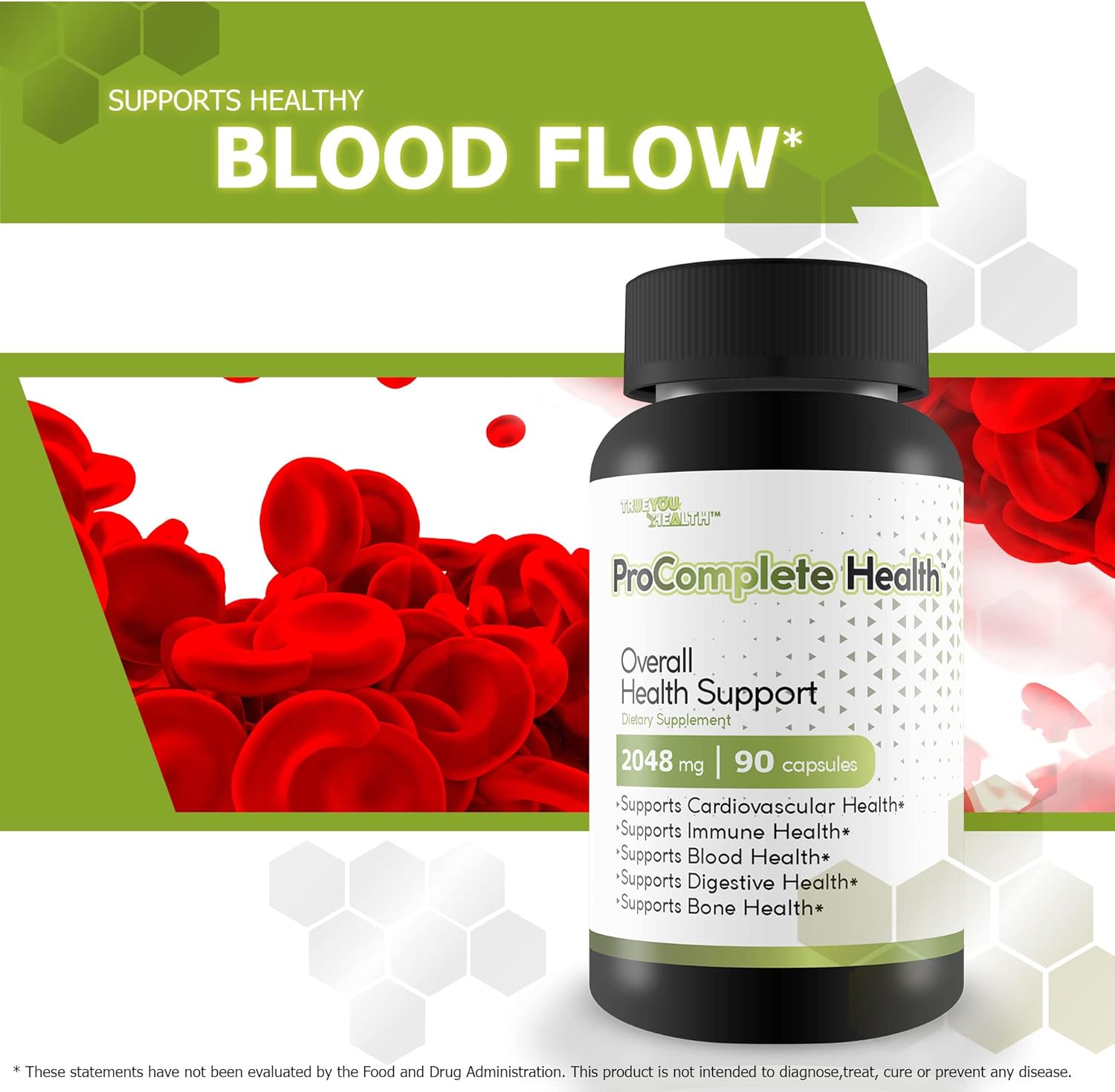 Pro Complete Health - Daily Overall Health & Immune Support Supplement - Heart, Blood, Digestive, Cognitive, & Bone Health - Vitamins, Minerals, Antioxidants, & Herbal Extracts - For Men & Women : Health & Household